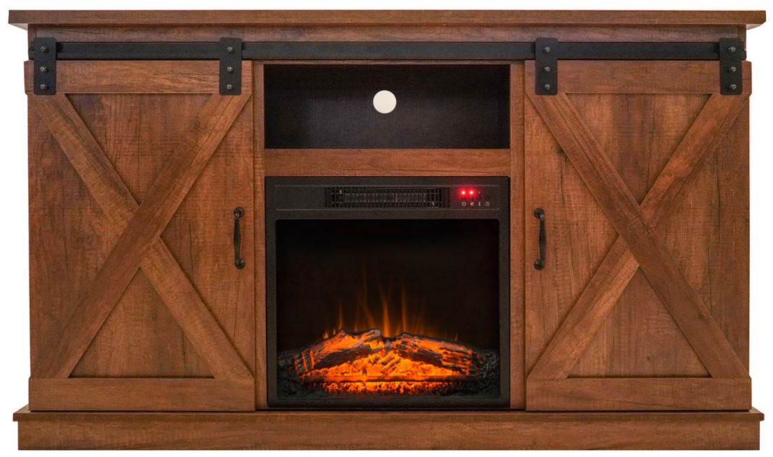 Forno Electric Fireplace Barn Door Style Mikes Rent To Own